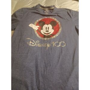 Disney 100th Anniversary Mickey‎ Mouse Adult M Two-Sided T-Shirt NWOT